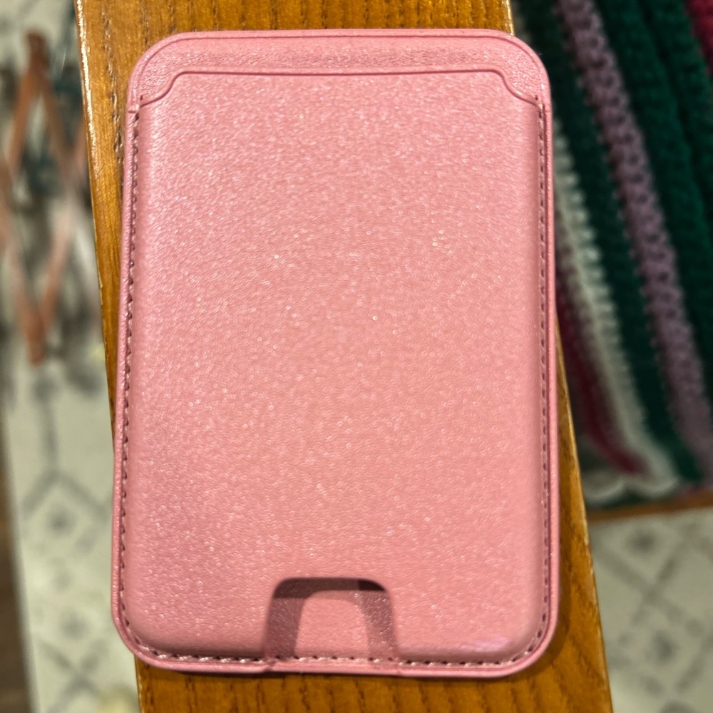 Pink MagSafe wallet